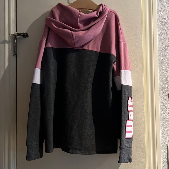 Genuine Walt Disney World Parks Pink, Gray & White Pullover Hoodie Size Medium - Picture 2 of 13